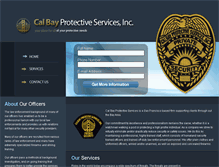 Tablet Screenshot of calbaysecurity.com